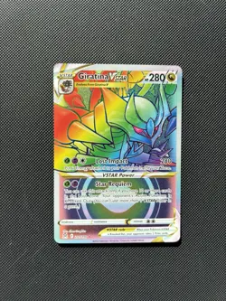 Pokemon TCG Giratina VSTAR 201/196 Secret Rainbow Rare, Lost Origins Edition - Image 1