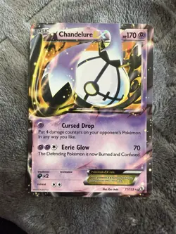 Chandelure EX 77/113 Ultra Rare Legendary Treasures Pokemon TCG - Image 1