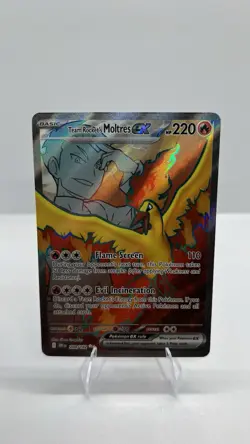 Pokemon Team Rocket's Moltres EX 208/182 Sv10 Destined Rivals Holo Basic 220 HP - Image 1
