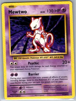 Mewtwo 51/108 Non Holo XY - Evolutions - Pokemon Card - NM - Image 1