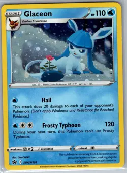 Glaceon SWSH192 Holo SWSH: Sword & Shield Promo Cards - Pokemon Card - NM - Image 1