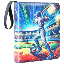 900 Pockets Trading Baseball Card Binder with Sleeves, 50 Removable Pages, 3 ... - Image 1