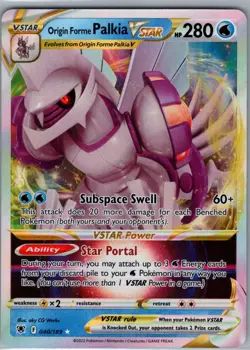Origin Forme Palkia VSTAR 040/189 SWSH10: Astral Radiance - Pokemon Card - NM - Image 1