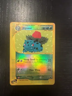 Ivysaur 82/165 2002 Expedition Base Set Reverse Holo Pokemon Card DAMAGED - Image 1