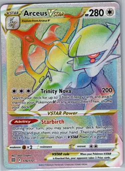 Arceus VSTAR (Secret) 176/172 SWSH09: Brilliant Stars - Pokemon Card - NM - Image 1