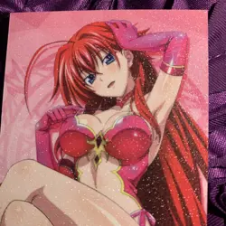 RIAS GREMORY HIGH SCHOOL DXD Dress Up Anime Waifu Matte Foil Girl Card Pink - Image 2