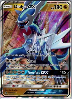 Dialga GX 100/156 SM - Ultra Prism - Pokemon Card - NM - Image 1