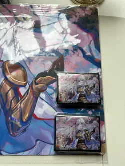 MTG Wandering Emperor cherry blossoms viewing Playmat & Sleeve 100P limited JP - Image 2