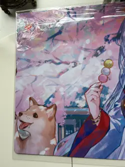MTG Wandering Emperor cherry blossoms viewing Playmat & Sleeve 100P limited JP - Image 4