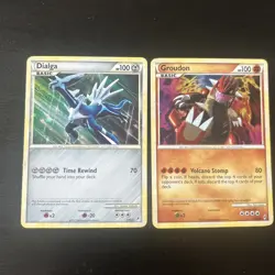 Pokemon Dialga 3/95 Call of Legends Holo Rare NM Groudon 6/95 - Image 1