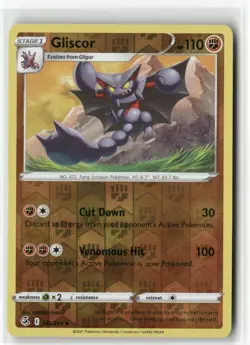 Gliscor 141/264 Reverse Holo Fusion Strike Pokemon TCG NM - Image 1