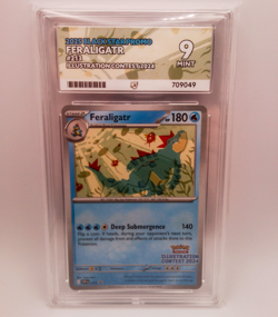 Feraligatr Illustration Contest 2024 Black Star Promo 213 Ace Mint 9 Pokemon - Image 1