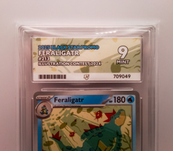 Feraligatr Illustration Contest 2024 Black Star Promo 213 Ace Mint 9 Pokemon - Image 2