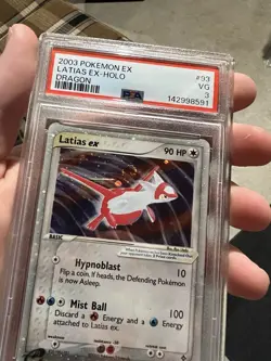 HUGE SWIRL PSA 3 2003 Pokemon EX Dragon Latias EX Holo Foil Rare 93/97 - Image 3