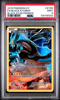 2015 POKEMON XY BLACK STAR PROMO BLACK KYUREM #XY80 PSA 9 MINT #109198392 - Image 1