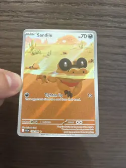 Pokemon TCG Sandile Illustration Rare Black Bolt 135/086 NM Condition - Image 2