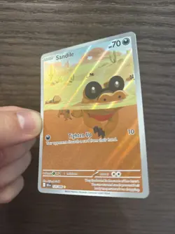 Pokemon TCG Sandile Illustration Rare Black Bolt 135/086 NM Condition - Image 3