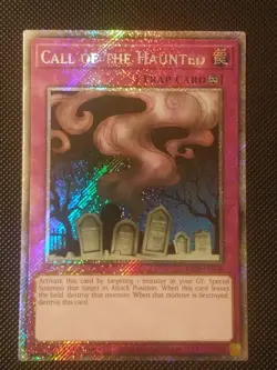YUGIOH Call Of The Haunted RA03-EN108 Platinum Secret Rare 1st Edition NM - Image 1