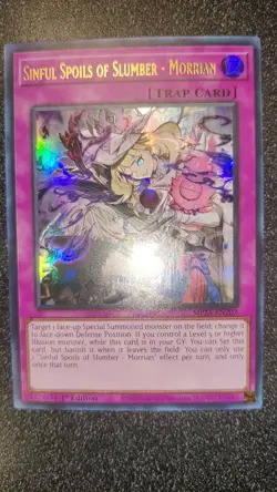 Yu-Gi-Oh! TCG Sinful Spoils of Slumber - Morrian MP25-EN202 1st Edition UR NM - Image 2