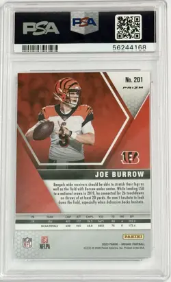 Joe Burrow 2020 Mosaic Pink Camo RC PSA 10 GEM MINT Bengals 🔥 Rookie #201 - Image 2