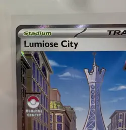 Lumiose City 111/088 Full Art Holo Secret Rare Trainer Stadium English Pokemon - Image 2