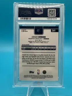 2025 Topps Chrome CEDRIC COWARD X-Fractor #261 PSA 10 - Image 2