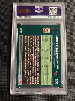 2007 Topps Chrome - Larry Fitzgerald #TC20 X-Fractor PSA 10 - Image 2