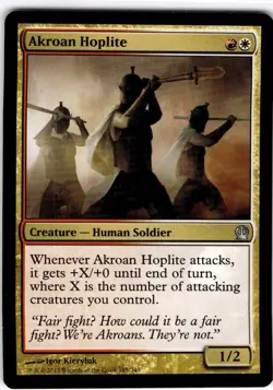 MTG Akroan Hoplite Theros Uncommon #185 - Image 1