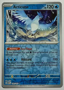 Articuno 144/165 (NM) Reverse Holo Scarlet & Violet: 151 2023 Pokemon Card TCG - Image 1