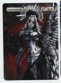Luminarch Ascension Altered Art Magic The Gathering Mtg Hand Painted Card - Image 1