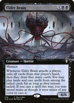 1x Elder Brain - Foil Extended Art NM Eng MTG - Commander Legends Baldur's Gate - Image 1