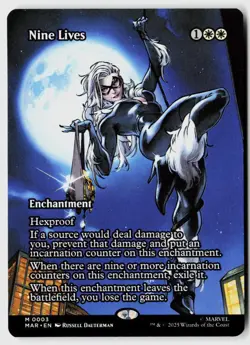 Nine Lives (Borderless) #3 (NM) MAR Magic MTG - Image 1