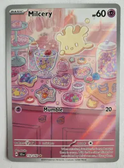 Milcery 152/142 - Pokemon TCG - Stellar Crown - Illustration Rare Holo - NM - Image 1