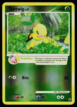 Pokemon Card - Turtwig Majestic Dawn 78/100 Reverse Holo Common - Image 1