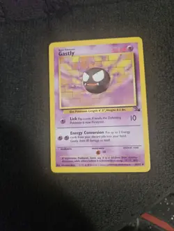 Gastly 33/62 Wotc Fossil Uncommon Pokemon LP - Image 1