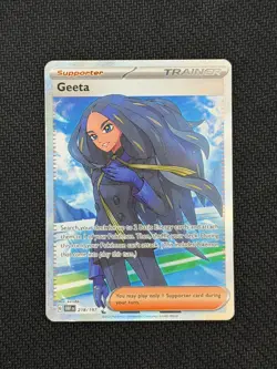 Pokemon TCG SV03: Obsidian Flames Trainer Geeta 218/197 NM - Image 1
