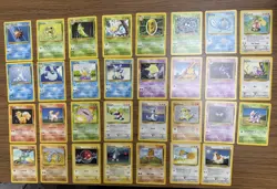 88 Mixed lot of (Base set 1, Base set 2, Rocket, Jungle, Fossil Team) Pokemon - Image 1