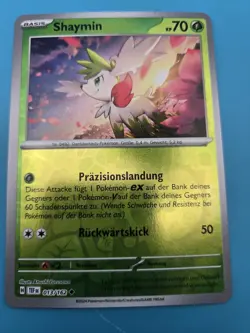 Pokemon Shaymin Uncommon Reverse Holo SV05 Temporal Forces 013/162 NM - Image 1