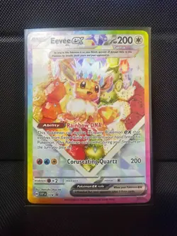 Pokemon TCG Prismatic Evolutions Eevee EX 174 Black Star Promo NM - Image 1