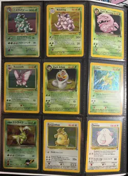 Vintage Pokemon Card Collection Binder Lot 160+ cards WOTC shadowless/1st Ed - Image 2