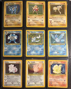 Vintage Pokemon Card Collection Binder Lot 160+ cards WOTC shadowless/1st Ed - Image 3