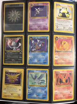Vintage Pokemon Card Collection Binder Lot 160+ cards WOTC shadowless/1st Ed - Image 4