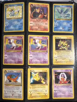 Vintage Pokemon Card Collection Binder Lot 160+ cards WOTC shadowless/1st Ed - Image 5