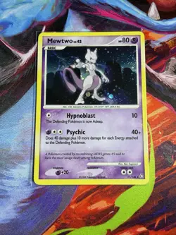 Pokemon Mewtwo 11/146 Legends Awakened Holo Rare with SWIRL - Image 1