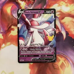 Dark Sylveon V SWSH134 Holo Pokemon TCG Celebrations Black Star Promo NM - Image 1