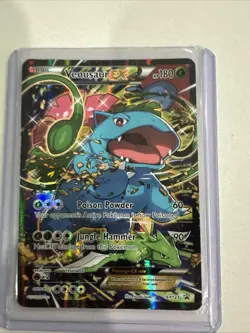 Pokemon Venusaur EX XY123 Full Art Black Star Promo 2016 - Image 1