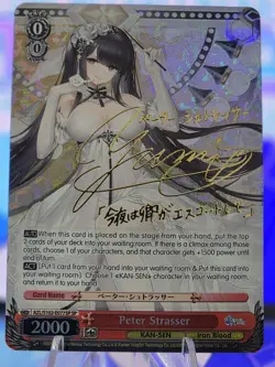 Weiss Schwarz Azur Lane Peter Strasser (English)(Gold Signature) - Image 2