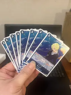 Bandai One Piece Card Game Character Monkey D. Luffy & Sanji Lot x19 cards - Image 4