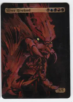 Sliver Hivelord Altered Art Magic The Gathering Mtg Hand Painted Card - Image 1