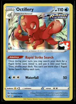 Octillery 037/163 Holo Prize Pack Series Cards NM EN-833 - Image 1